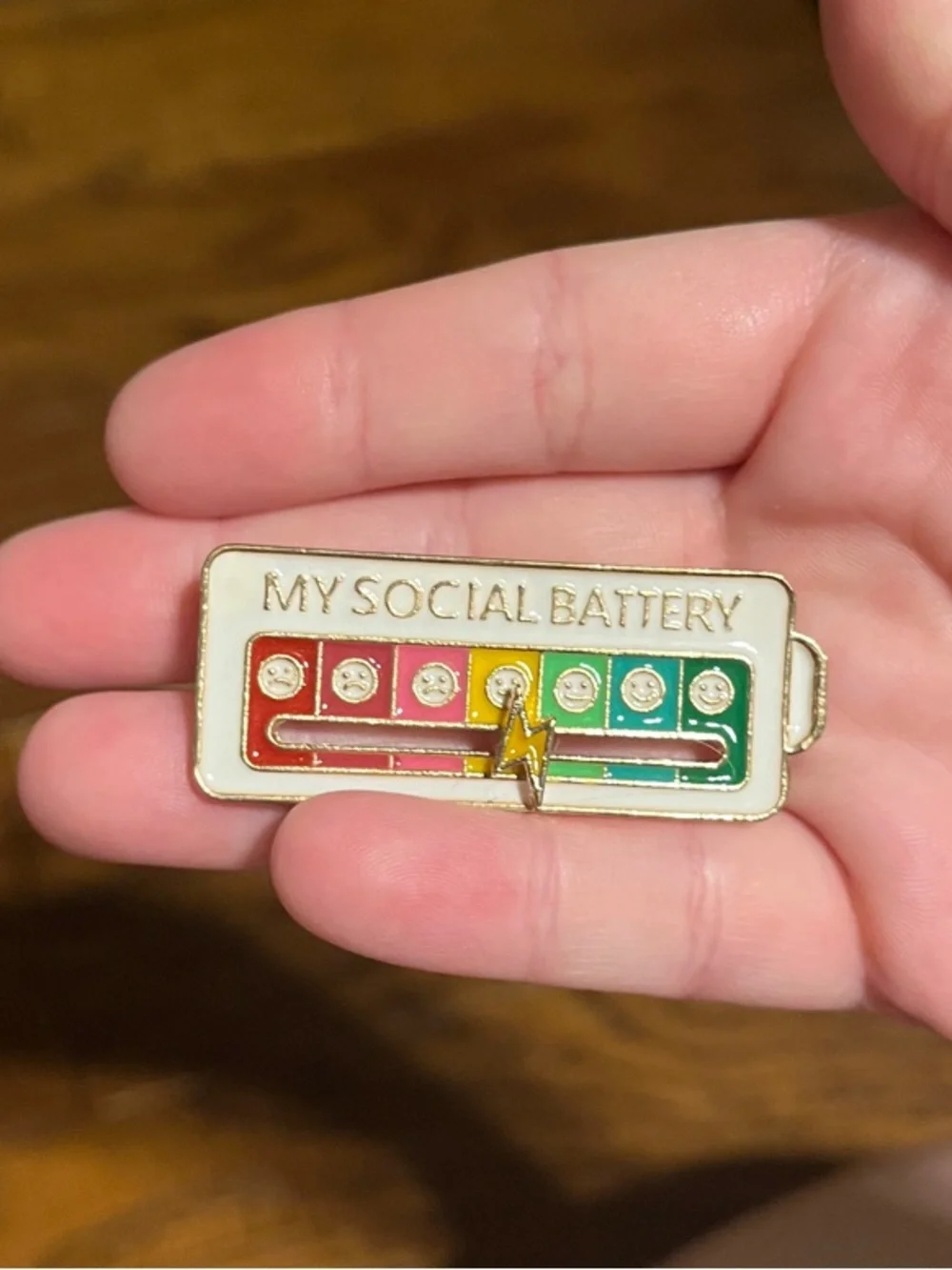 Social Battery Pin - Amazing Quality